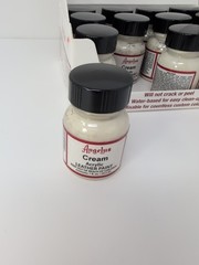 (12) 1 Oz Bottles Of Angelus Acrylic Leather Cream Paint New