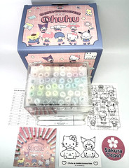 Sanrio x Ohuhu Alcohol Brush Marker Set 48 Brush Broad Tip Pastel +Blender Japan