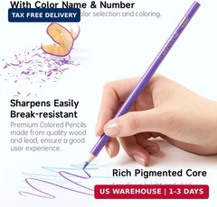 Shuttle Art 136 Coloured Pencils Soft Core Colouring Pencils Set for Adult
