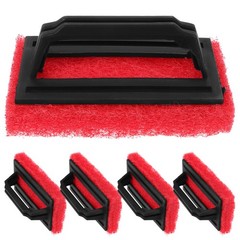 5Pcs Abrasive Scrub Pad With Grip Handle Silkscreen Printing Mesh