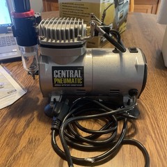 Central Pneumatic 1/6 HP 58 PSI Oilless Airbrush Compressor 83657