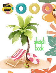 Sketch Book for Kids: A4 Size Drawing Notebook 100 Pages of Blank White Sheets a