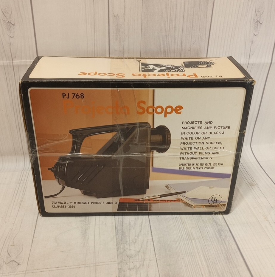 Vintage PROJECTA SCOPE, projects/magnifies any picture, Color or B & W ~ NOB