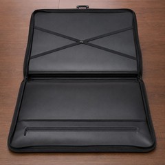 Lightweight Art Portfolio Case Black 24×36 Durable Water Resistant Strap