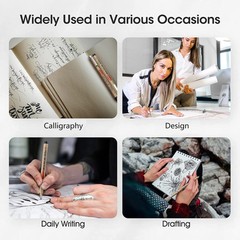 Micro Fineliner Drawing Art Pens: 12 Black Fine Line Waterproof Black,12pcs