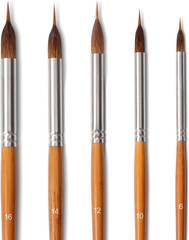 Professional Watercolor Brushes – 5Pcs Extra Long Needle Point Detail Brushes