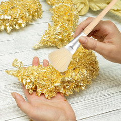 Mop Brush for Acrylic Painting, 7 PCS Assorted Size Paint Brushes for Acrylic Pa