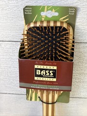 Bass Brushes | The Green Brush | Bamboo Pin + Bamboo Handle Hair Brush | Large