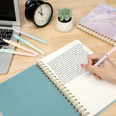 Gradient Black Gel Pens 5 Pcs Quick Dry Fine Point Writing Instruments for Gifts