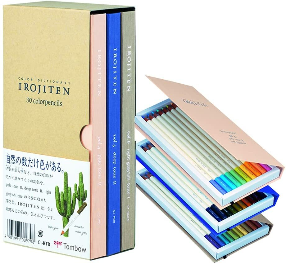 Tombow Coloring 90 Pencil Irojiten Vol. 2 30 colors CI-RTB JAPAN