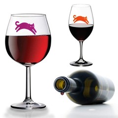 Wine Glass Charms Markers Cat 1.65*0.98*0.02 inches, cat