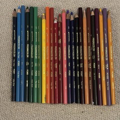 Vtg Sanford Prismacolor Colored Pencils Lot Of 24 Art Supplies