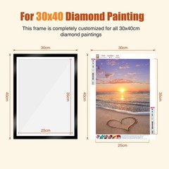 2Pack Diamond Painting Frame Holder, Magnetic Art Frame Adhesive, DIY Art Craft