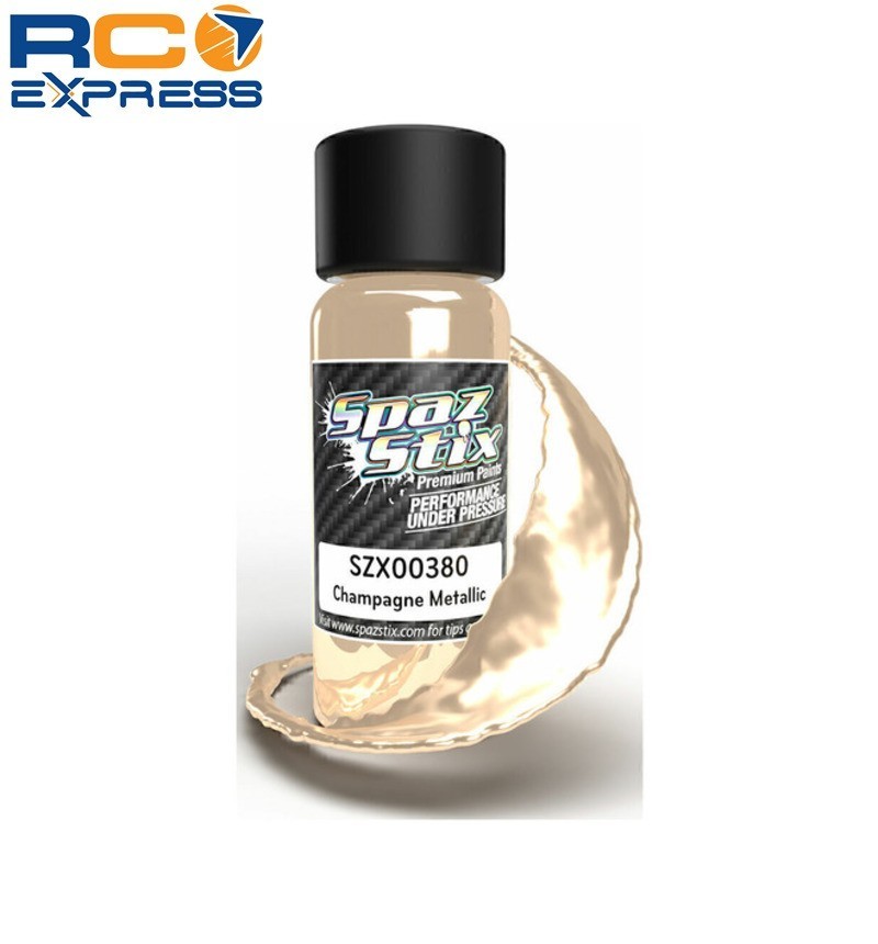 Spaz Stix Champagne Metallic Airbrush Ready Paint 2 Oz. Bottle SZX00380
