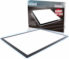Ultra-Thin 45″ LED Lightbox with Dimmable Lamps & AC Adapter – A1 Size