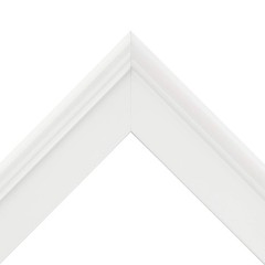 Creative Mark Plein Air Style Frame, White, 6×6-2.75″ Wide Moulding with 1/2″…