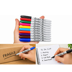 Everlast Permanent Marker Set 10 Assorted Colors Fine Point Office School Art