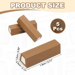 Pencil Erasers Rubber, 5 Pcs Art Eraser Scented, Dark Brown/White