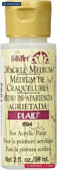 FolkArt Medium (2-Ounce), 694 Crackle, White