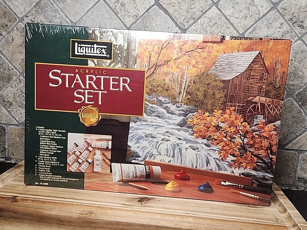 Liquitax Acrylic painting Starter Set Binney & Smith Sealed New Sealed Box 1996