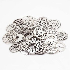 100g Clock Gears Clock Parts Gold Metal Gears Steampunk Gears DIY Assorted Gears