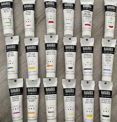 Liquitex Heavy Body Acrylic 18 Color Paint Tubes Set NEW 2oz Artist Golden Art