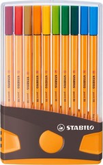 Point 88 Fineliners – 20 Assorted Colors for Smudge-Proof Drawing & Writing