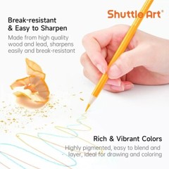 80 Regular Colored Pencils, Colored Pencils for Adult Coloring, Soft Core Color