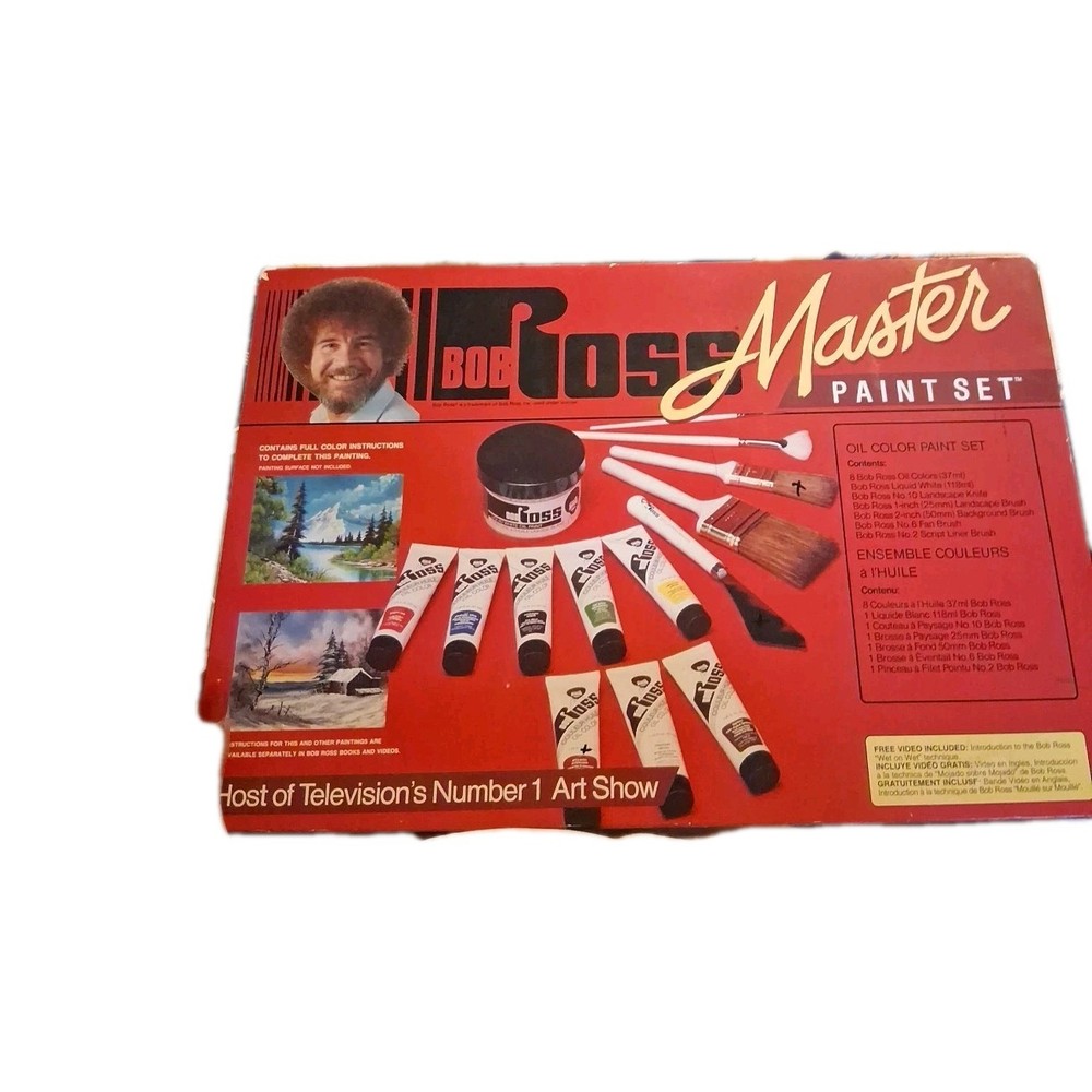 Bob Ross Master Paint Set Oil Vintage Please READ DESCRIPTION
