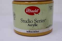 Utrecht Studio Series Acrylic Paint Medium Body Yellow Ochre 1 Pint 16 fl oz Jar