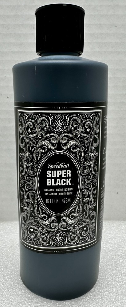 Speedball Super Black India Ink 16oz 473ml 003378