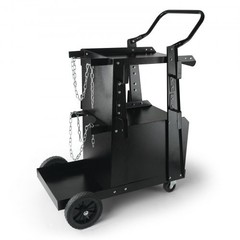 Welding Cart, 2-Tier Heavy Duty Welder Cart with Anti-Theft Lockable Cabinet…