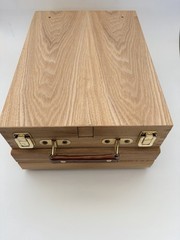 U.S. Art Supply Wood Box Easel Painting – Oil, Acrylic, Watercolor