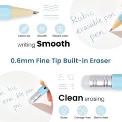 iiGEN 36 Erasable Gel Pens 0.6mm, Quick Dry, Smooth, Assorted Colors