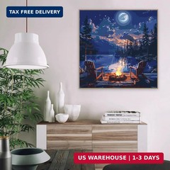 Paint by Numbers Kit for Adults Beginner, Landscape Easy Adult Paint by Number