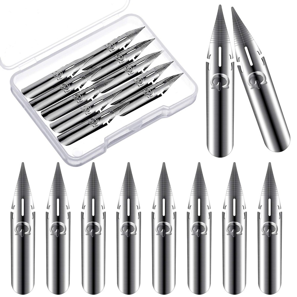 Zonon 10 Pieces Comic Pen Nib Set G Model 1 Count (Pack of 10), Transparent