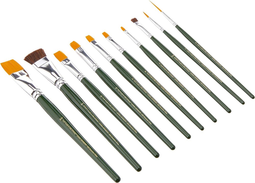 Folkart One Stroke One Stroke Brush Set, 1059 (10-Pack),Small