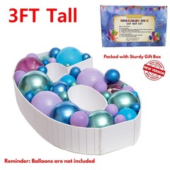JoyBox Design 3FT Mosaic Balloon Frame Number 6 Pre-Cut Kit Foam 6, 6