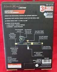 BLACK WIDOW Gravity-Feed, Dual-Action Airbrush #59557 Read DESCRIPTION Fully