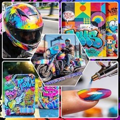 33 Colors Acrylic Airbrush Paint Kit – Ready to Spray, Water-Based, Includes Thi