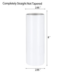 YOUKE OLA 24 Pack Sublimation Tumblers Straight Skinny Blanks 20oz for Heat T…