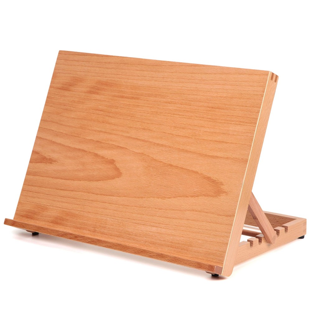 Falling in Art 5-Position Wood Drafting Table 16 1/2” L x 12 1/8” W, brown