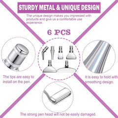 Diamond Art Pens Tools, Ergonomic Diamond Painting Pen Kits with Steel Metal Tip
