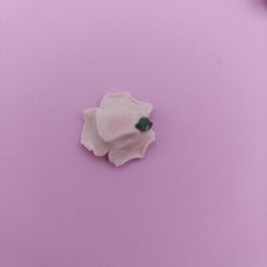 Bisque Porcelain Roses Pink 7/8″ Lot of 12