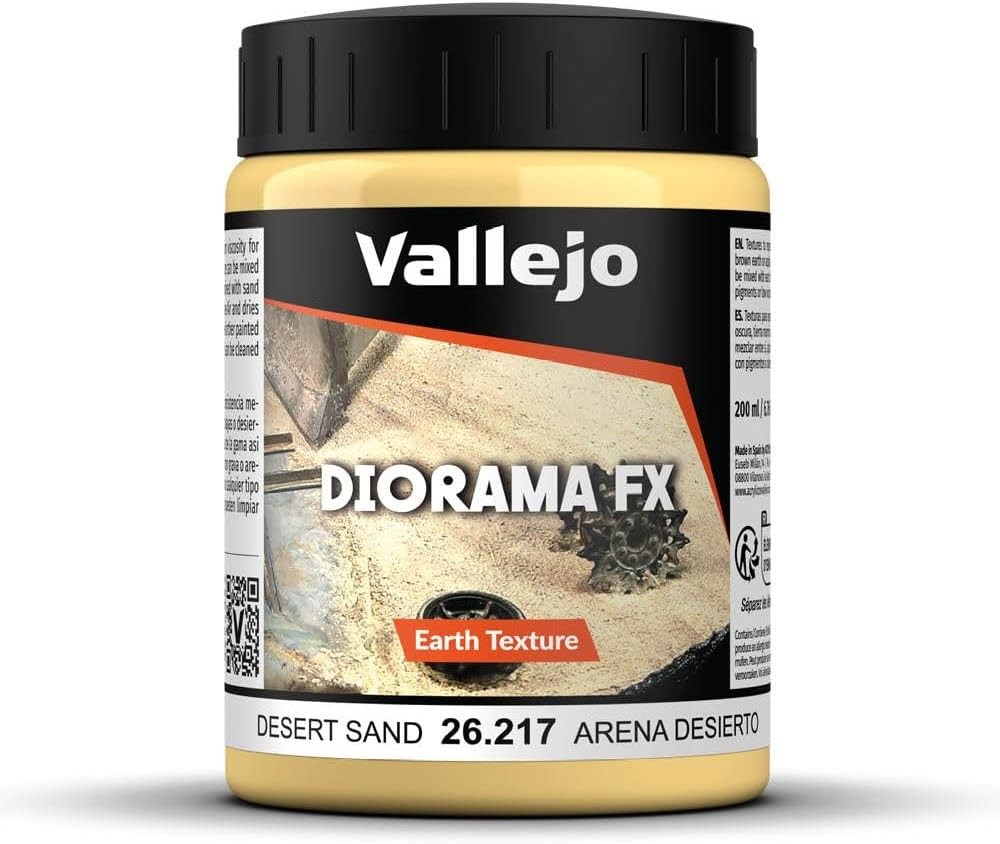Vallejo – Diorama FX Earth Textures | Desert Sand 200 ml 6.76 fl.oz. | Premiu…