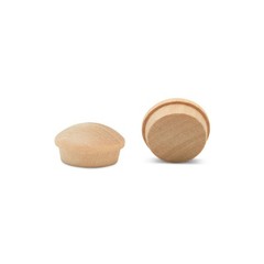 Wood Hole Plugs 3/8 inch, Maple, Button Top Plugs for Screw Holes | Woodpeckers