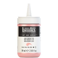 Light Pink Soft Body Acrylic Paint 2 Fl Oz Safe Archival Quality Pigments