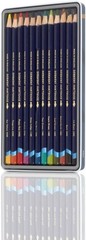 Vibrant Inktense Pencils Set, Metal Tin, Water Soluble