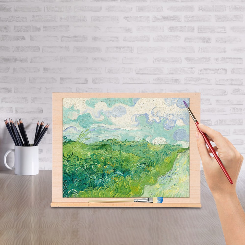 Adjustable Beech Wood Tabletop Easel Painting Board Stand Foldable Portable