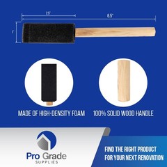 Pro Grade Foam Brushes 1 Inch 48 Piece Foam Brush Set